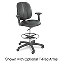 Apprentice II Extended-Height Chair, Supports Up to 250 lb, 22" to 32" Seat Height, Black