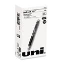 207 Ultra Micro Gel Pen, Retractable, Ultra-Micro 0.38 mm, Black Ink, Clear/Black Barrel