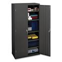 Assembled Storage Cabinet, 36w x 18.13d x 71.75h, Charcoal