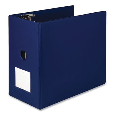 Clean Touch Locking D-Ring Reference Binder Protected w/Antimicrobial Additive, 3 Rings, 6" Capacity, 11 x 8.5, Blue