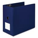 Clean Touch Locking D-Ring Reference Binder Protected w/Antimicrobial Additive, 3 Rings, 6" Capacity, 11 x 8.5, Blue