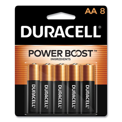 Power Boost CopperTop Alkaline AA Batteries, 8/Pack