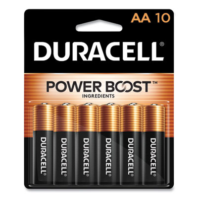 Power Boost CopperTop Alkaline AA Batteries, 10/Pack