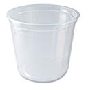 Microwavable Deli Containers, 24 oz, 4.6" Diameter x 4.1" h, Clear, Plastic, 500/Carton