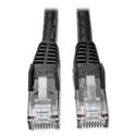 CAT6 Gigabit Snagless Molded Patch Cable, 1 ft, Black