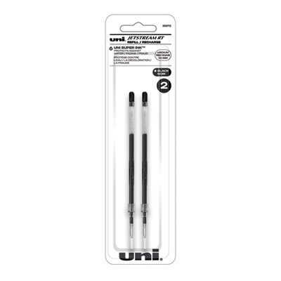 Refill for JetStream RT Pens, Bold Conical Tip, Black Ink, 2/Pack