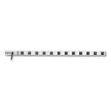 Vertical Power Strip, 12 Outlets, 15 ft Cord, Silver