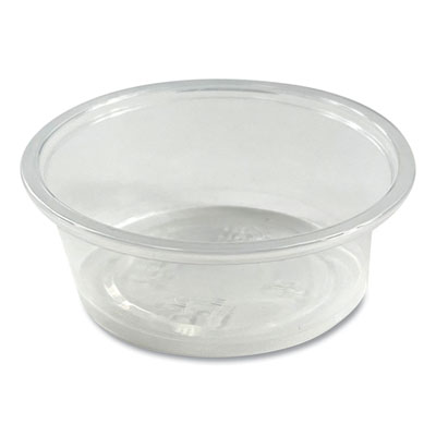 Souffle/Portion Cups, 1.5 oz, Plastic, Translucent, 2,500/Carton