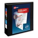 Heavy-Duty Non Stick View Binder with DuraHinge and Slant Rings, 3 Rings, 3