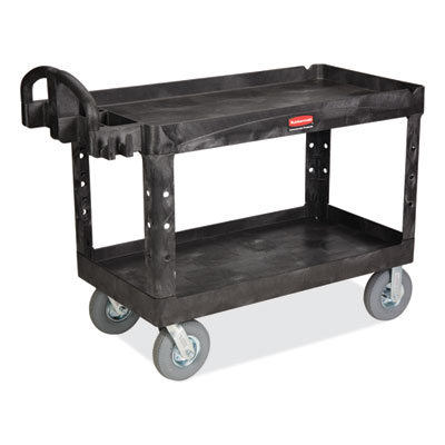 Heavy-Duty Platform Truck Cart, 1,200 lb Capacity, 24 x 48 Platform, Black