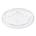 Straw-Slot Cold Cup Lids, Fits 30 oz to 32 oz Cold Cups, Plastic, Clear, 50/Sleeve, 20 Sleeves/Carton