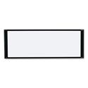 Cubicle Workstation Dry Erase Board, 36" x 18", White Surface, Black Aluminum Frame