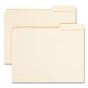 Reinforced Tab Manila File Folders, 1/3-Cut Tabs: Right Position, Letter Size, 0.75" Expansion, 11-pt Manila, 100/Box