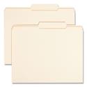 Reinforced Guide Height File Folders, 2/5-Cut Tabs: Right of Center Position, Letter Size, 0.75" Expansion, Manila, 100/Box