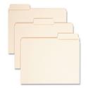 SuperTab Reinforced Guide Height Top Tab Folders, 1/3-Cut Tabs: Assorted, Letter Size, 0.75" Expansion, Manila, 100/Box