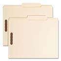 Top Tab Fastener Folders, 1/3-Cut Tabs: Right, 0.75" Expansion, 2 Fasteners, Letter Size, Manila Exterior, 50/Box