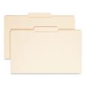 Reinforced Tab Manila File Folders, 1/3-Cut Tabs: Center Position, Legal Size, 0.75" Expansion, 11-pt Manila, 100/Box