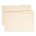 Reinforced Guide Height File Folders, 2/5-Cut Tabs: Right Position, Legal Size, 0.75