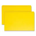 Reinforced Top Tab Colored File Folders, Straight Tabs, Legal Size, 0.75" Expansion, Yellow, 100/Box