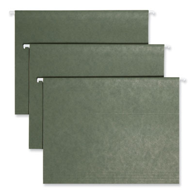 Hanging Folders, Letter Size, 1/3-Cut Tabs, Standard Green, 25/Box