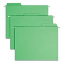 FasTab Hanging Folders, Letter Size, 1/3-Cut Tabs, Green, 20/Box