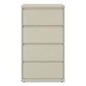 Lateral File, 4 Legal/Letter-Size File Drawers, Putty, 30" x 18.63" x 52.5"