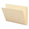 Extended End Tab Manila Folders, Straight Tabs, Letter Size, 0.75" Expansion, Manila, 100/Box