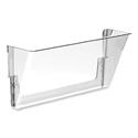 Wall File, Letter Size, 13" x 4" x 7", Clear