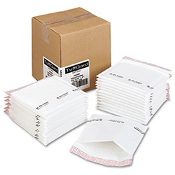 Jiffy TuffGard Self-Seal Cushioned Mailer for CDs, Barrier Bubble Cushion, Self-Adhesive Closure, 7.25 x 8, White, 25/CT