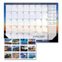 Recycled Earthscapes Desk Pad Calendar, Seascapes Photography, 22 x 17, Black Binding/Corners,12-Month (Jan to Dec): 2025