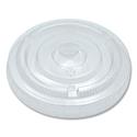 Crystal-Clear Cold Cup Straw-Slot Lids, Fits 9 oz to 10 oz Cold Cups, Plastic, Clear, 100/Pack