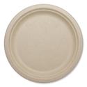 Fiber Plates, Paper, 10.1" dia, Natural, 800/Carton