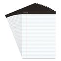Premium Ruled Writing Pads with Heavy-Duty Back, Wide/Legal Rule, Black Headband, 50 White 8.5 x 11 Sheets, 12/Pack