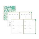 Day Designer Academic Year Weekly/Monthly Frosted Planner, Palms Artwork, 11 x 8.5, 12-Month (July to June): 2025 to 2026