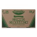 Crayons and Markers Combo Classpack, Eight Colors, 256/Set