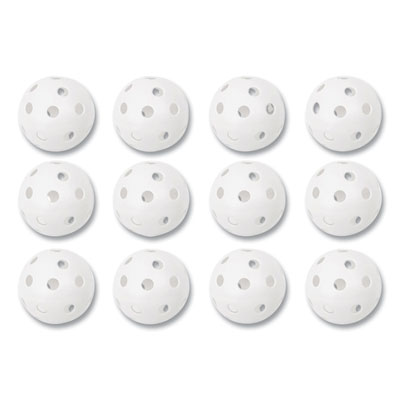 Plastic Baseballs, 9" Diameter, White, 12/Set