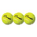 Tennis Balls, 2.5" Diameter, Yellow, 3/Pack