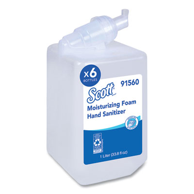 Pro Moisturizing Foam Hand Sanitizer, 1,000 mL Refill, Fruity Cucumber Scent, 6/Carton