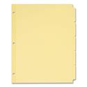 Write and Erase Plain-Tab Paper Dividers, 5-Tab, 11 x 8.5, Buff, 36 Sets