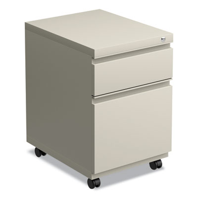 File Pedestal with Full-Length Pull, Left or Right, 2-Drawers: Box/File, Legal/Letter, Putty, 14.96" x 19.29" x 21.65"