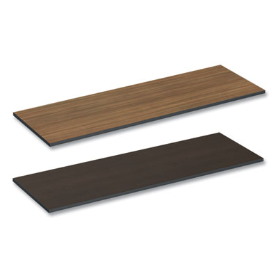 Reversible Laminate Table Top, Rectangular, 71.5w x 23.63d, Espresso/Walnut