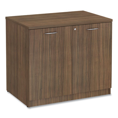 Alera Valencia Series Storage Cabinet, 34.3w x 22.78d x 29.5h, Modern Walnut