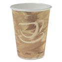 Mistique Polycoated Hot Paper Cups, 12 oz, Brown, 50/Sleeve, 20 Sleeves/Carton