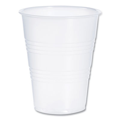 High-Impact Polystyrene Cold Cups, 9 oz, Translucent, 100/Sleeve, 25 Sleeves/Carton