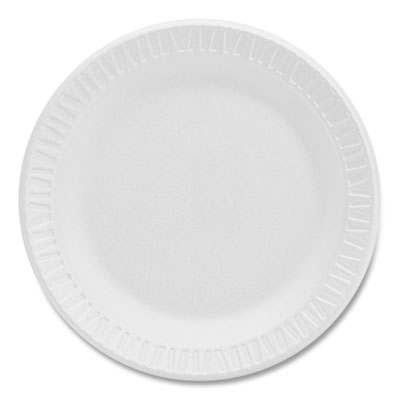 Concorde Foam Plate, 6" dia, White, 1,000/Carton