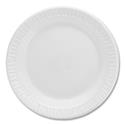 Quiet Classic Laminated Foam Dinnerware Plates, 6", White, 125/Pack, 8 Packs/Carton