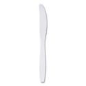 Guildware Extra Heavyweight Plastic Cutlery, Knives, White, 100/Box, 10 Boxes/Carton