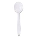 Guildware Extra Heavyweight Plastic Cutlery, Soup Spoons, White, 1,000/Carton