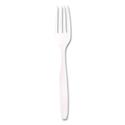 Guildware Extra Heavyweight Plastic Cutlery, Forks, Clear, 1,000/Carton