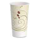 Double Sided Poly (DSP) Paper Cold Cups, 16 oz, Beige/White/Red, 50/Sleeve, 20 Sleeves/Carton